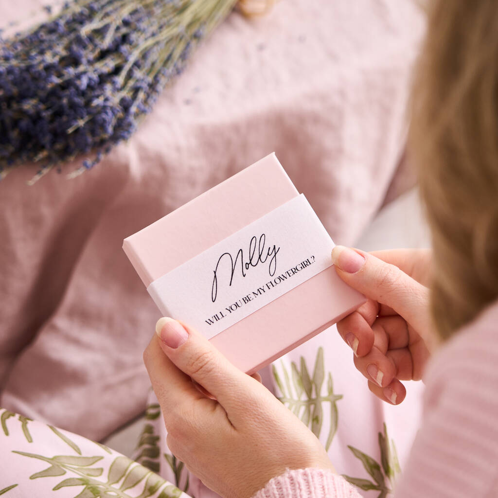 Personalised Be My Bridesmaid Hair Slide Gift