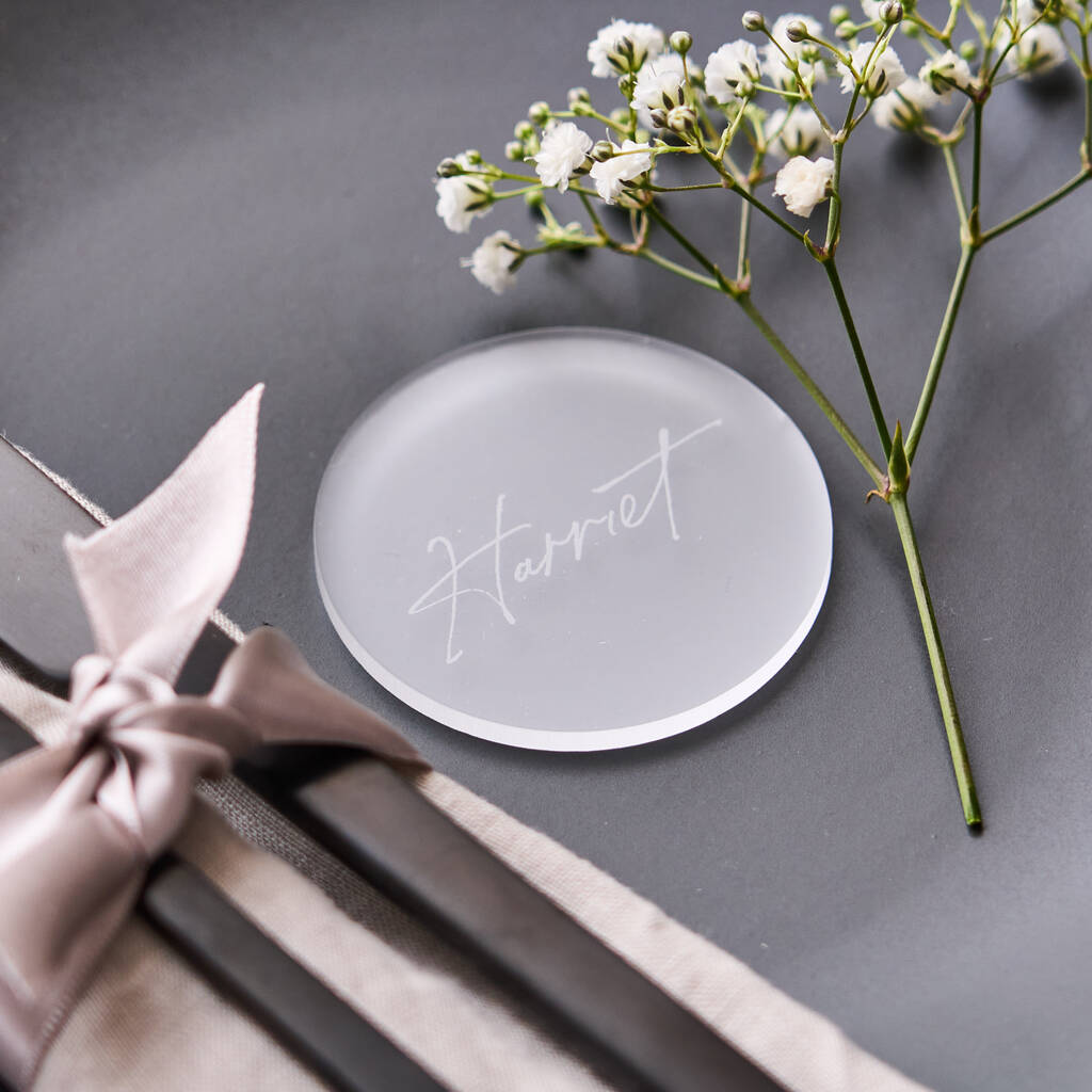 Frosted Circle Wedding Place Setting