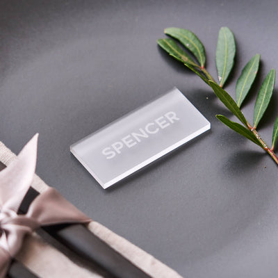 Frosted Wedding Place Setting