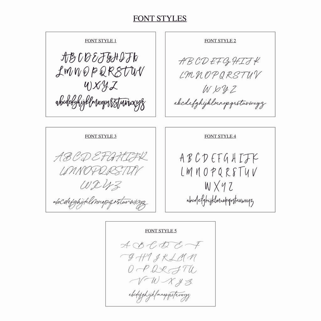Personalised Frosted Circle Wedding Table Names