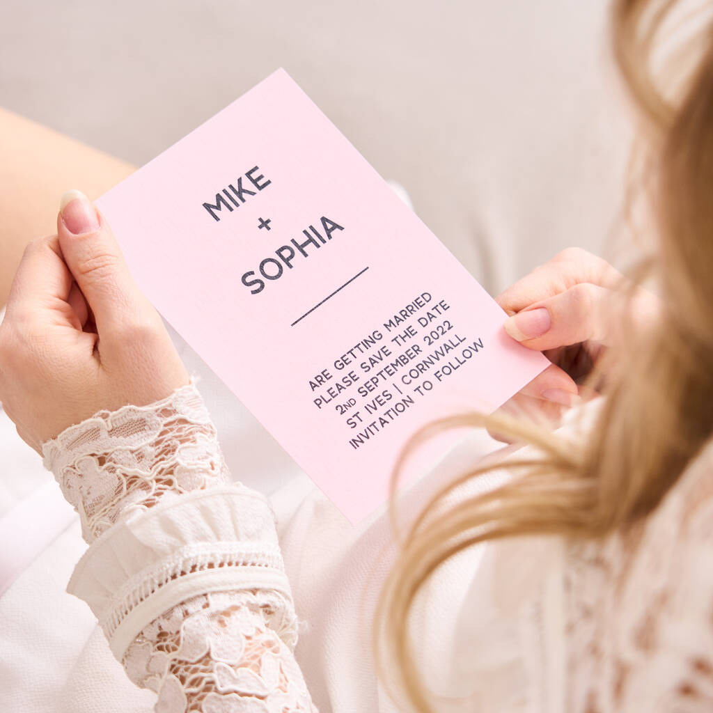 Personalised Save The Date Card