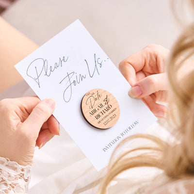 Personalised Save The Date Magnet Card