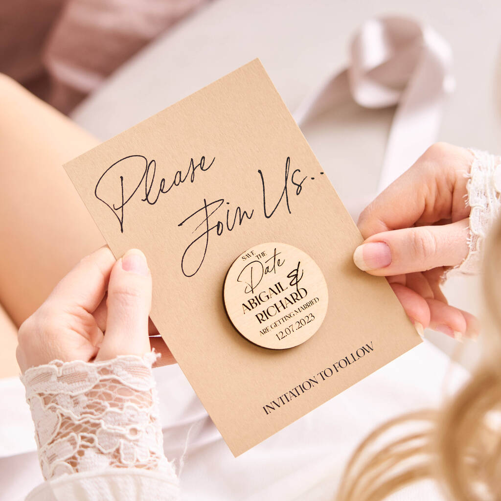 Personalised Save The Date Magnet Card