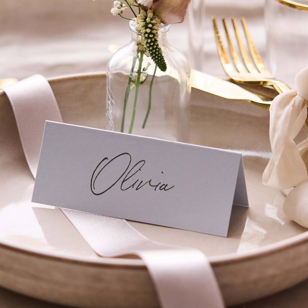 Personalised Place Settings Selection Of Colours