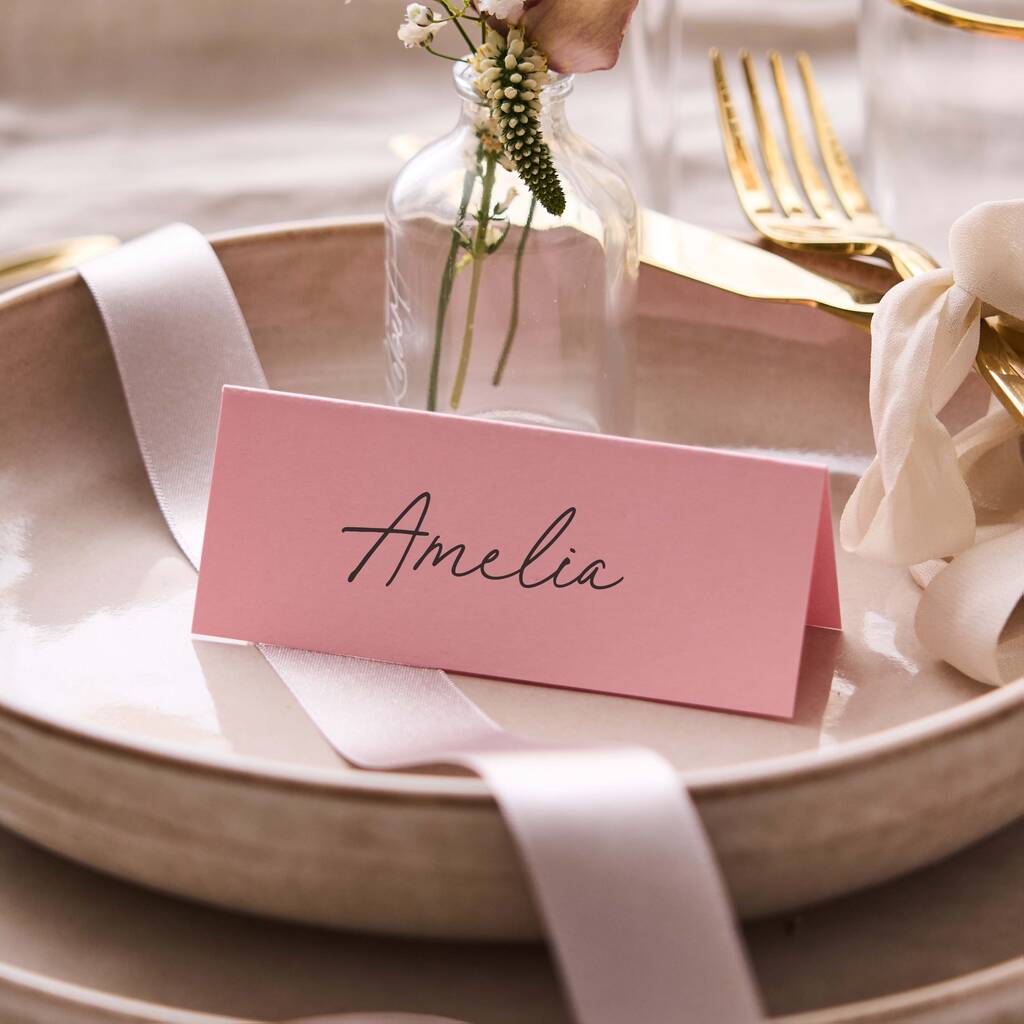 Personalised Place Settings Selection Of Colours