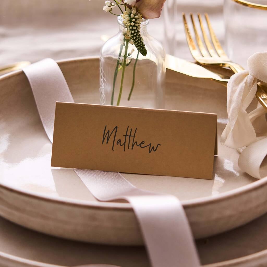 Personalised Place Settings Selection Of Colours