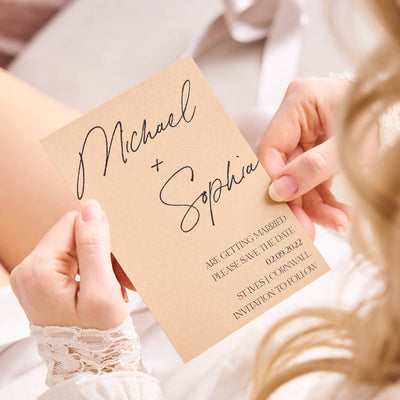 Personalised Wedding Save The Date Card